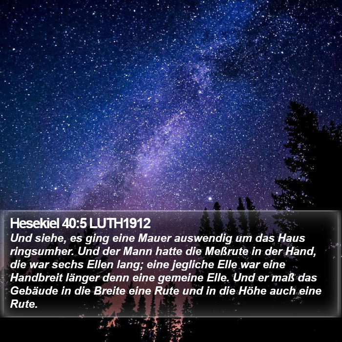 Hesekiel 40:5 LUTH1912 Bible Study
