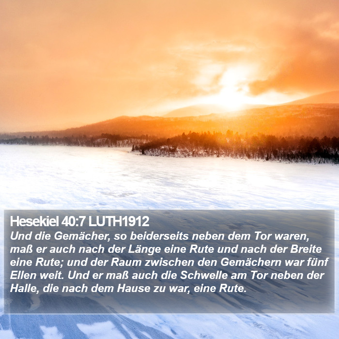 Hesekiel 40:7 LUTH1912 Bible Study