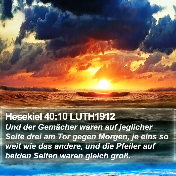 Hesekiel 40:10 LUTH1912 Bible Study