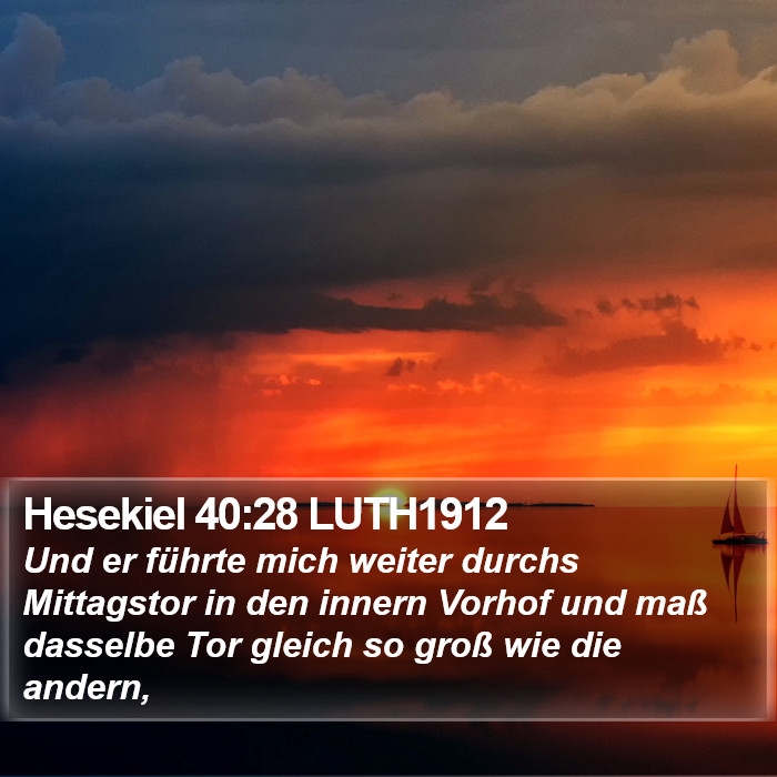 Hesekiel 40:28 LUTH1912 Bible Study