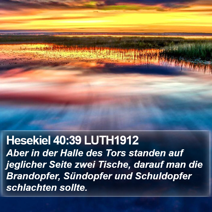 Hesekiel 40:39 LUTH1912 Bible Study