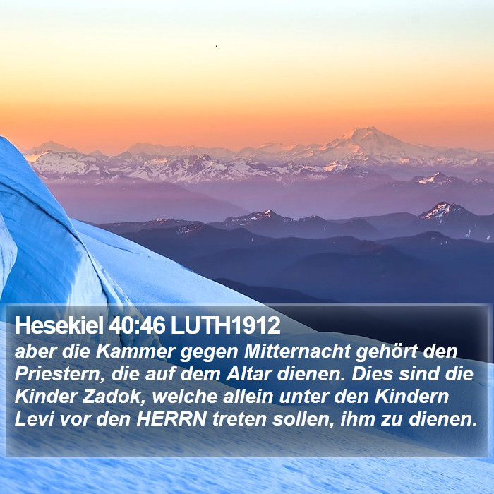 Hesekiel 40:46 LUTH1912 Bible Study