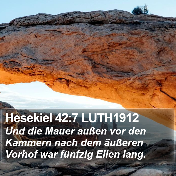 Hesekiel 42:7 LUTH1912 Bible Study