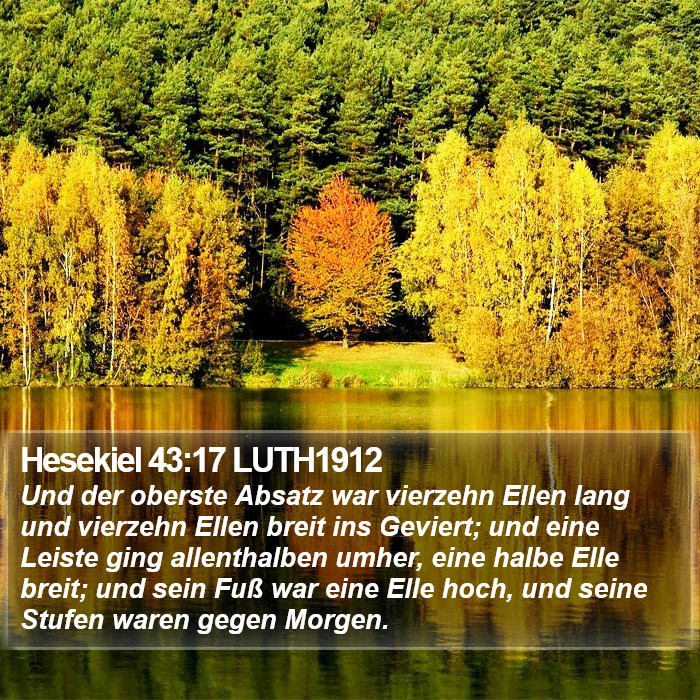 Hesekiel 43:17 LUTH1912 Bible Study