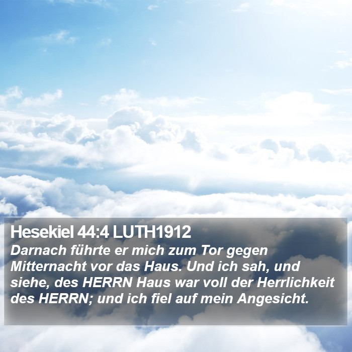 Hesekiel 44:4 LUTH1912 Bible Study