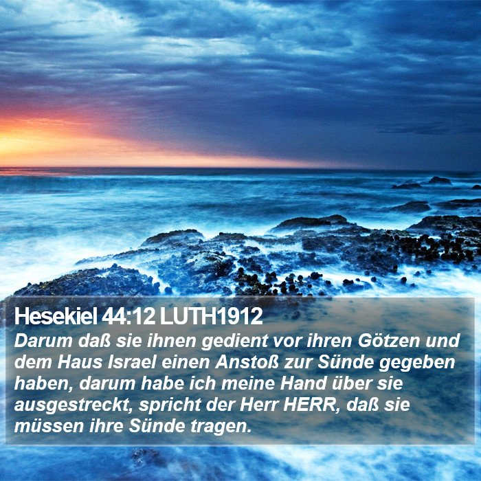 Hesekiel 44:12 LUTH1912 Bible Study