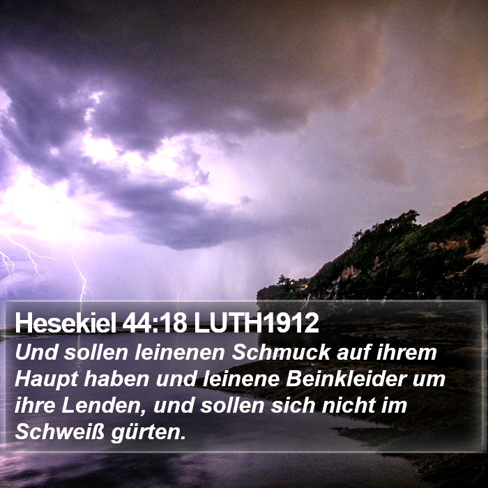 Hesekiel 44:18 LUTH1912 Bible Study