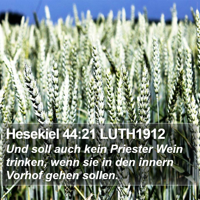 Hesekiel 44:21 LUTH1912 Bible Study