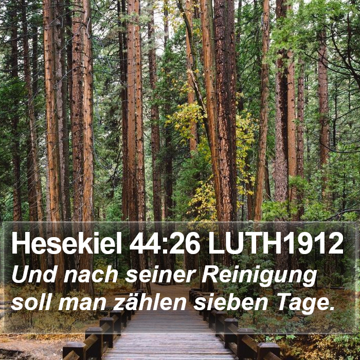 Hesekiel 44:26 LUTH1912 Bible Study