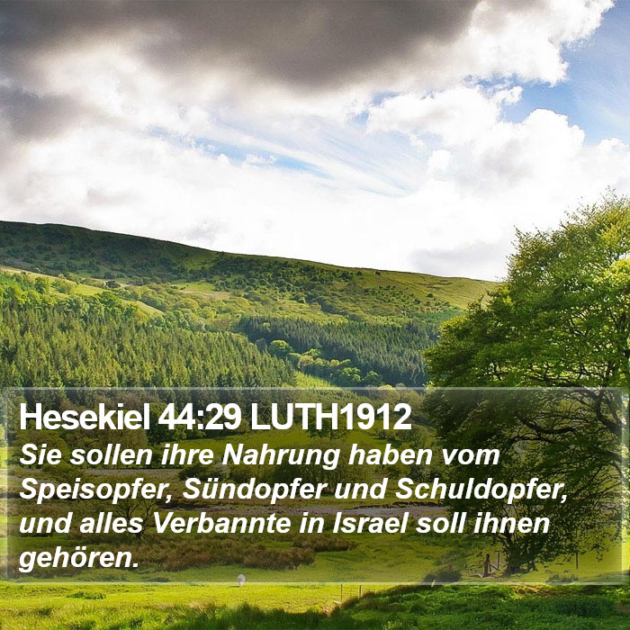 Hesekiel 44:29 LUTH1912 Bible Study