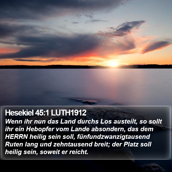 Hesekiel 45:1 LUTH1912 Bible Study