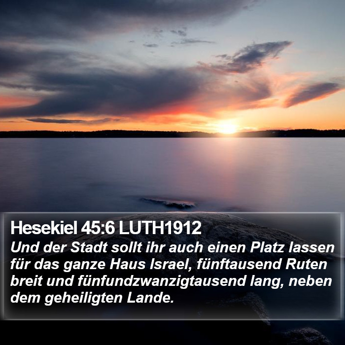 Hesekiel 45:6 LUTH1912 Bible Study