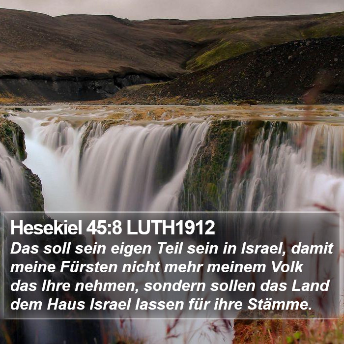 Hesekiel 45:8 LUTH1912 Bible Study