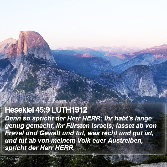 Hesekiel 45:9 LUTH1912 Bible Study