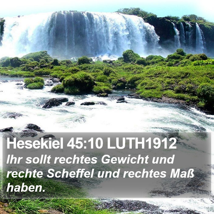 Hesekiel 45:10 LUTH1912 Bible Study