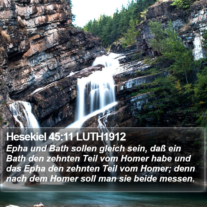 Hesekiel 45:11 LUTH1912 Bible Study