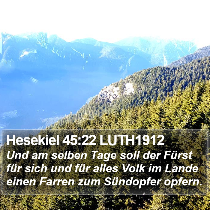 Hesekiel 45:22 LUTH1912 Bible Study