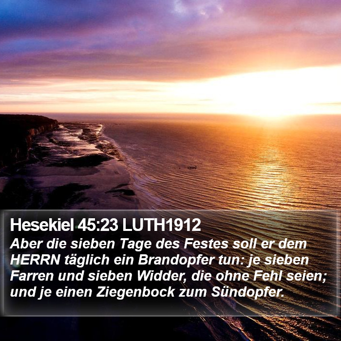 Hesekiel 45:23 LUTH1912 Bible Study
