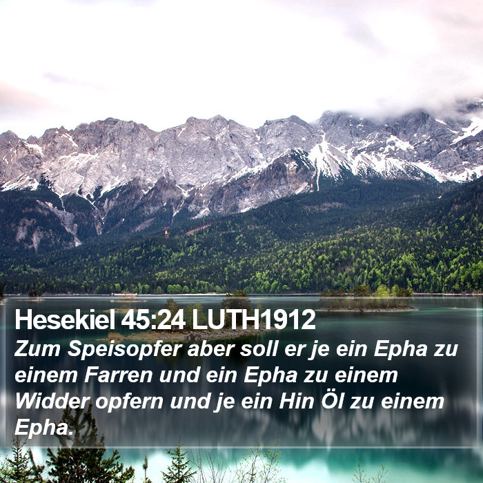 Hesekiel 45:24 LUTH1912 Bible Study