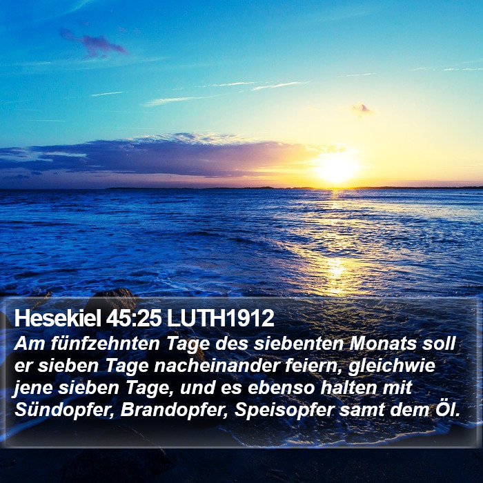 Hesekiel 45:25 LUTH1912 Bible Study