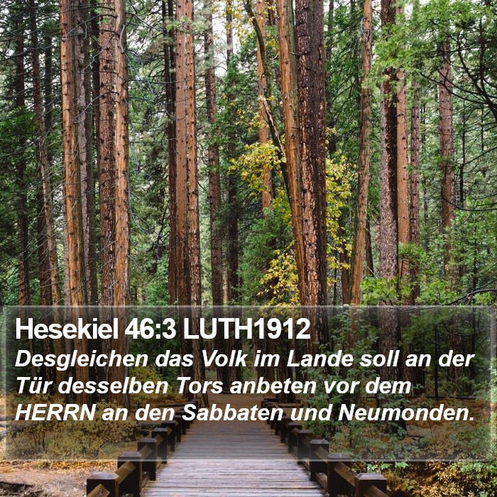 Hesekiel 46:3 LUTH1912 Bible Study