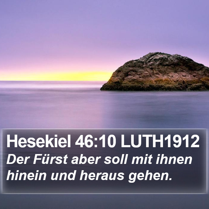 Hesekiel 46:10 LUTH1912 Bible Study