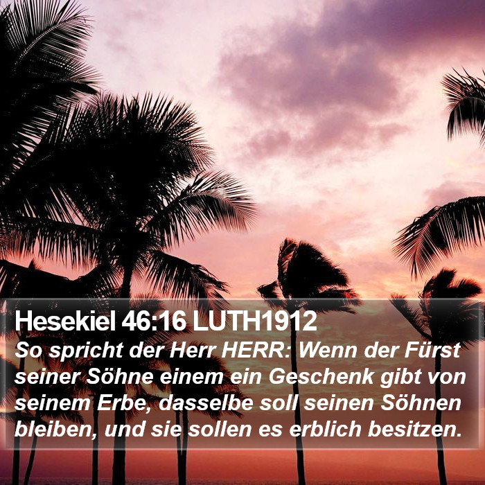 Hesekiel 46:16 LUTH1912 Bible Study