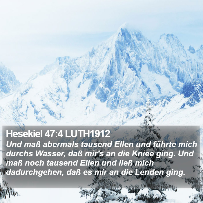 Hesekiel 47:4 LUTH1912 Bible Study