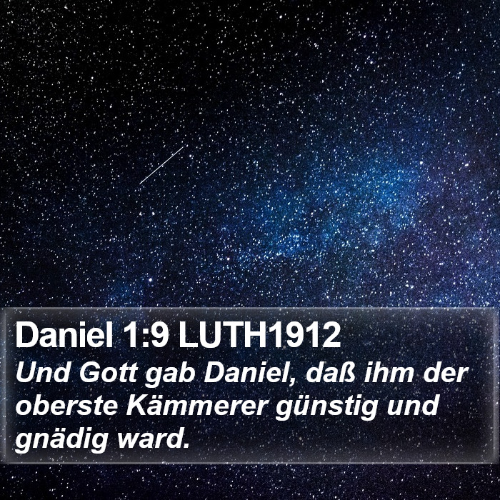 Daniel 1:9 LUTH1912 Bible Study