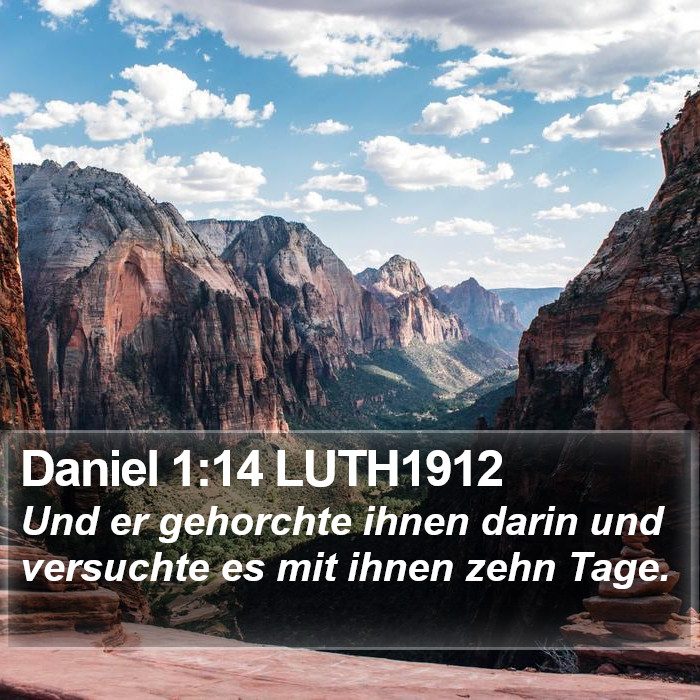 Daniel 1:14 LUTH1912 Bible Study