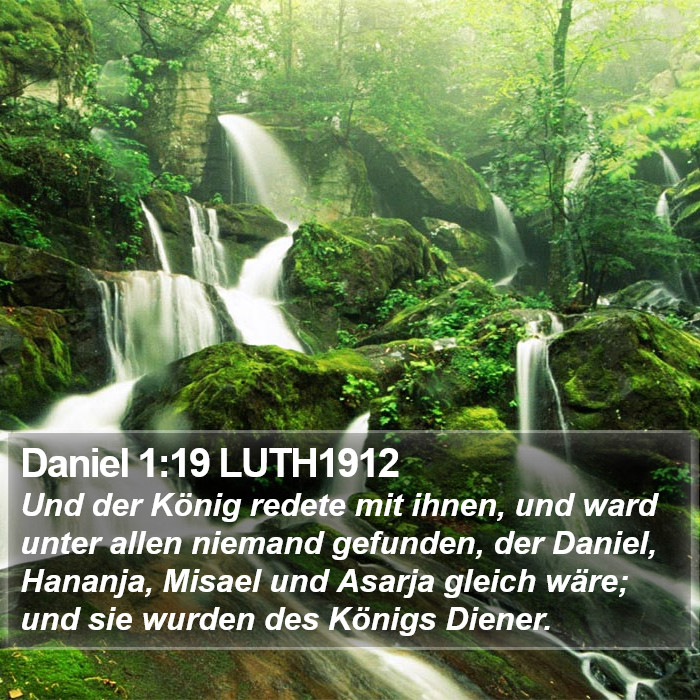 Daniel 1:19 LUTH1912 Bible Study