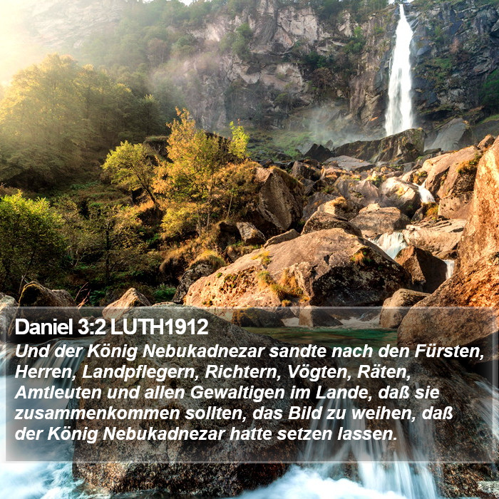 Daniel 3:2 LUTH1912 Bible Study