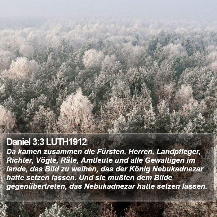 Daniel 3:3 LUTH1912 Bible Study