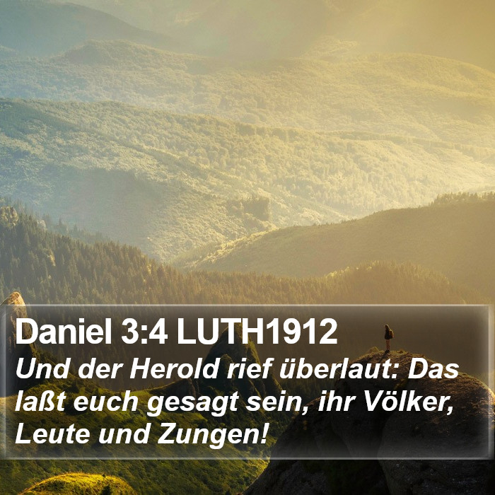 Daniel 3:4 LUTH1912 Bible Study