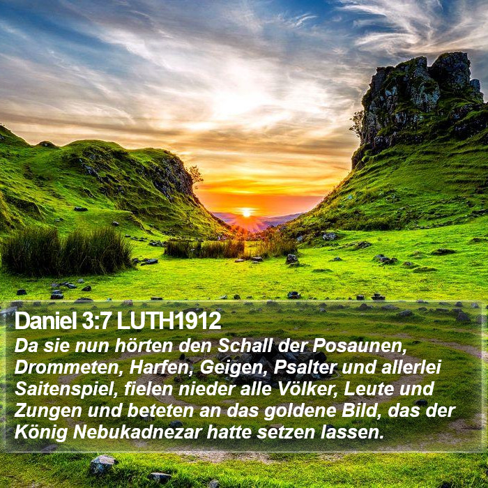 Daniel 3:7 LUTH1912 Bible Study
