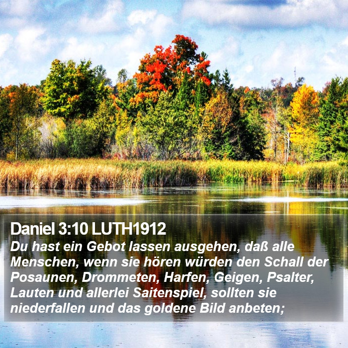 Daniel 3:10 LUTH1912 Bible Study