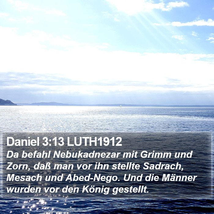 Daniel 3:13 LUTH1912 Bible Study