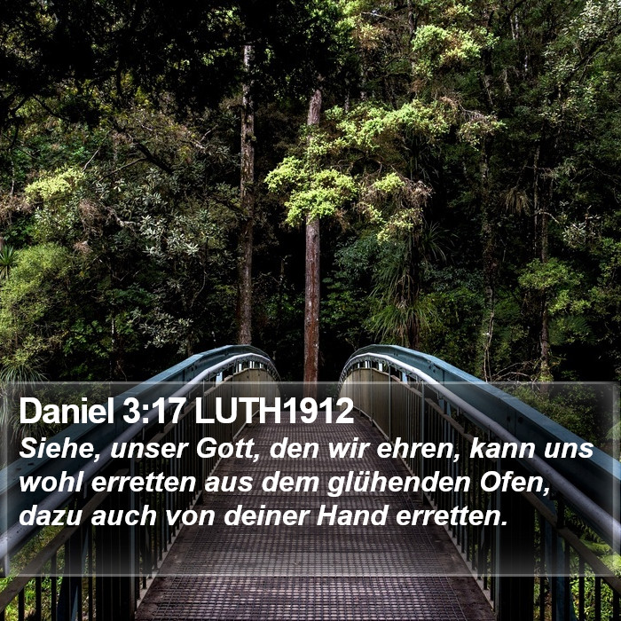 Daniel 3:17 LUTH1912 Bible Study