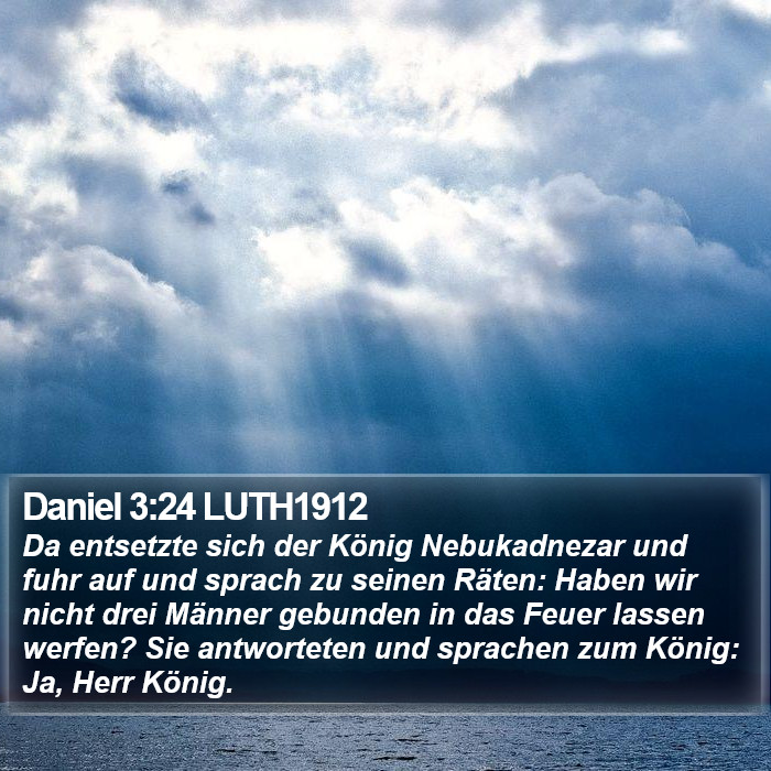 Daniel 3:24 LUTH1912 Bible Study