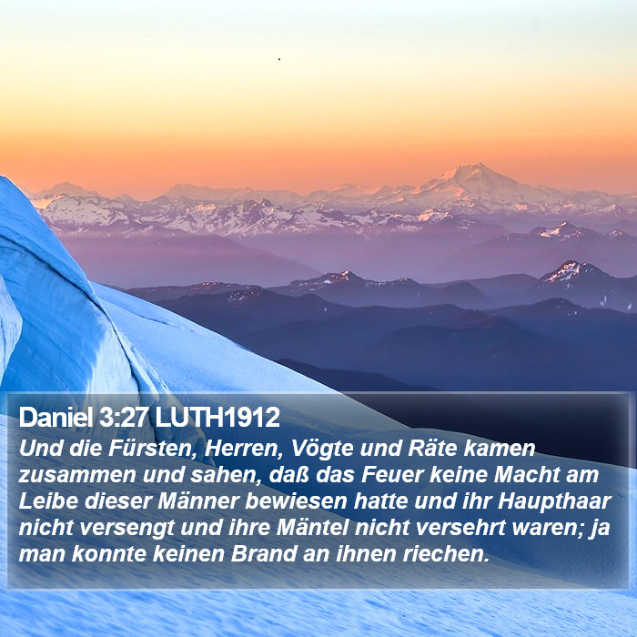 Daniel 3:27 LUTH1912 Bible Study