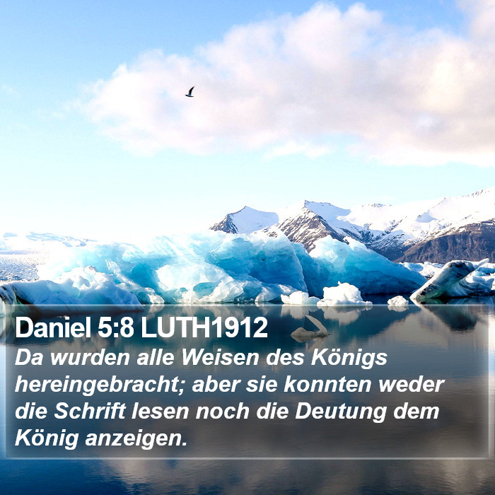 Daniel 5:8 LUTH1912 Bible Study