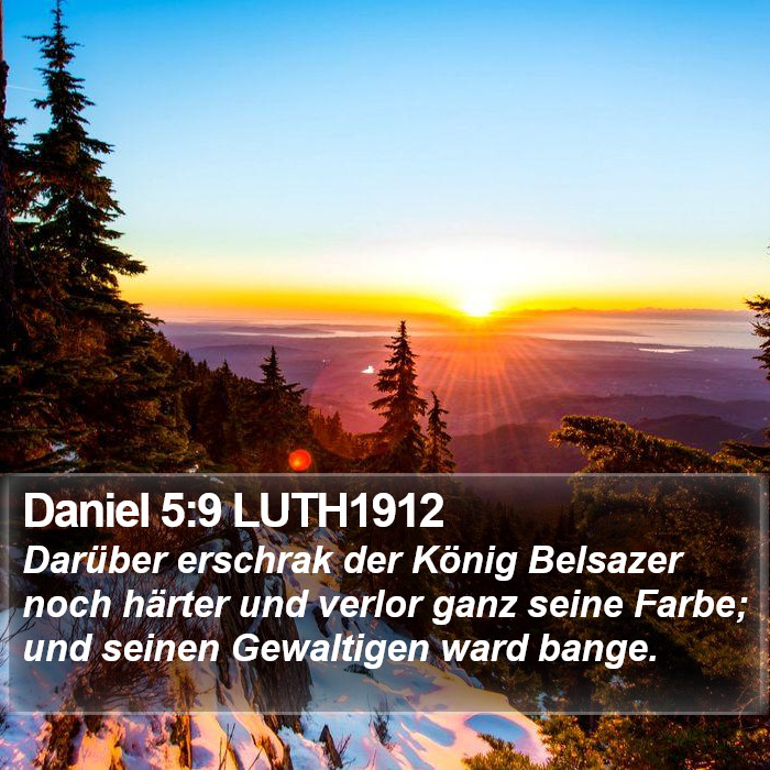 Daniel 5:9 LUTH1912 Bible Study