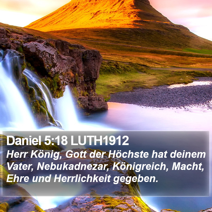 Daniel 5:18 LUTH1912 Bible Study