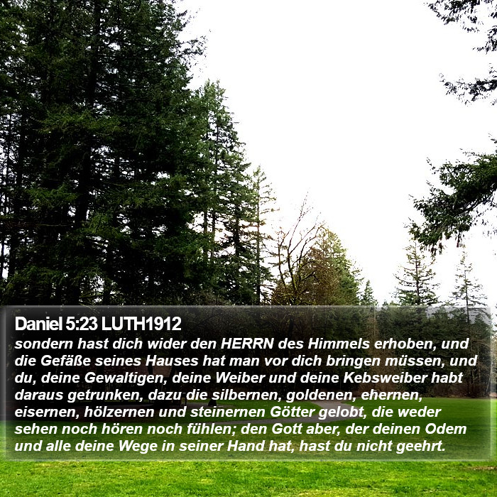 Daniel 5:23 LUTH1912 Bible Study