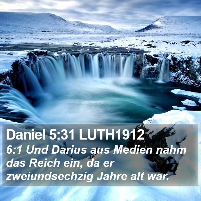 Daniel 5:31 LUTH1912 Bible Study