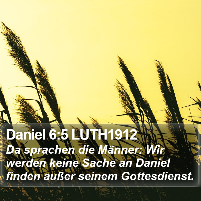 Daniel 6:5 LUTH1912 Bible Study