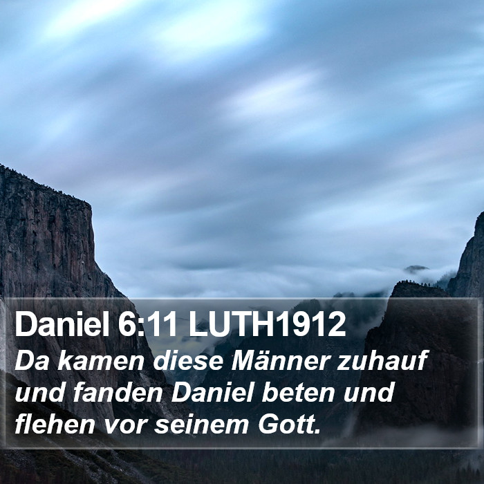 Daniel 6:11 LUTH1912 Bible Study