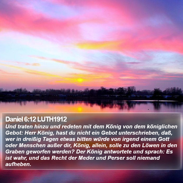 Daniel 6:12 LUTH1912 Bible Study
