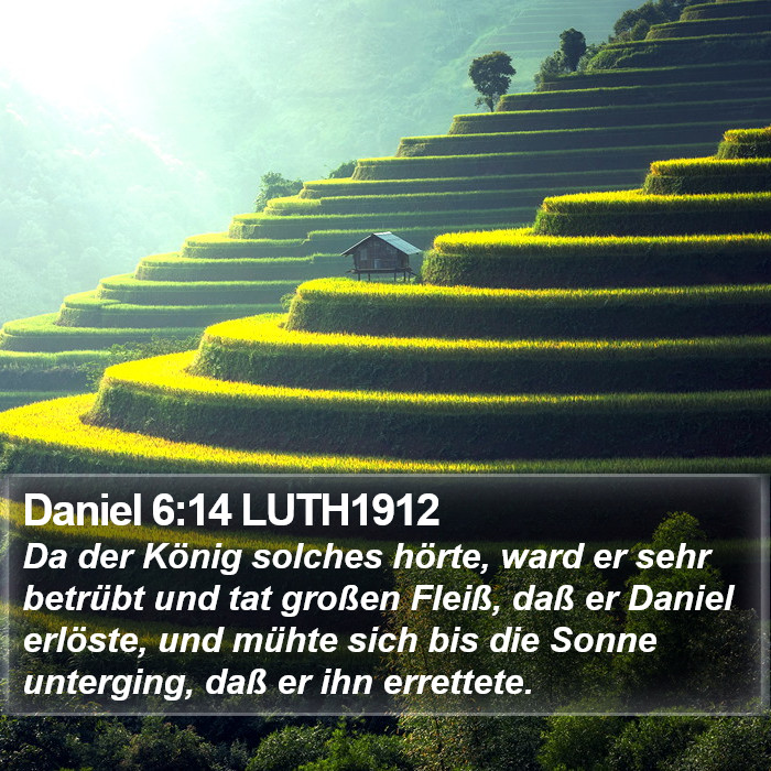 Daniel 6:14 LUTH1912 Bible Study