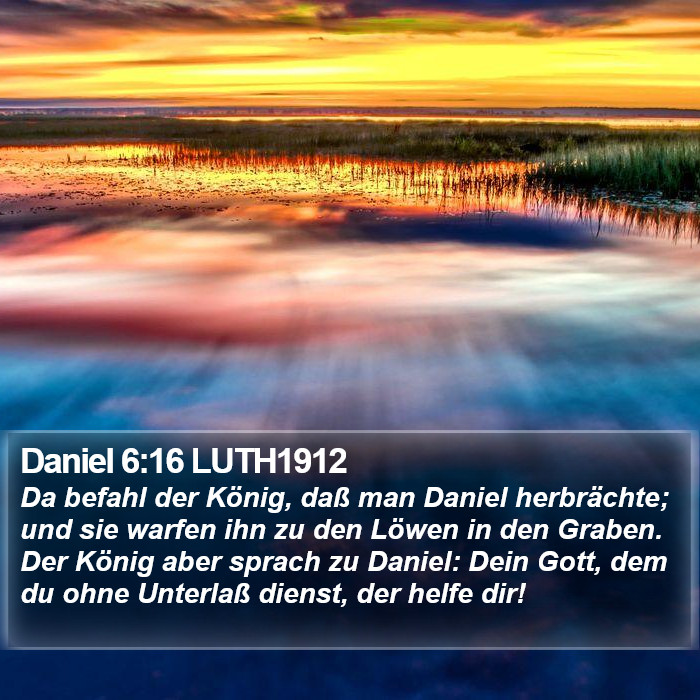 Daniel 6:16 LUTH1912 Bible Study
